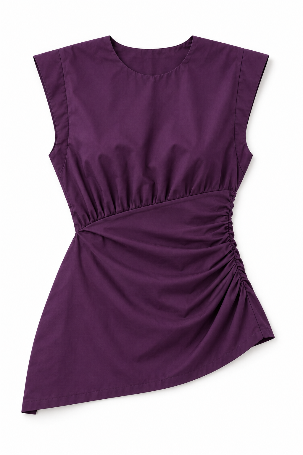Iris Asymmetric Poplin Top