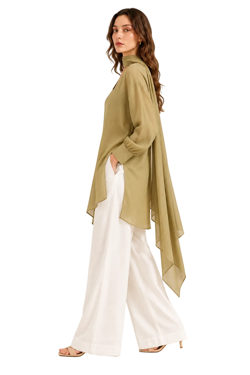 Olea Scarf Top