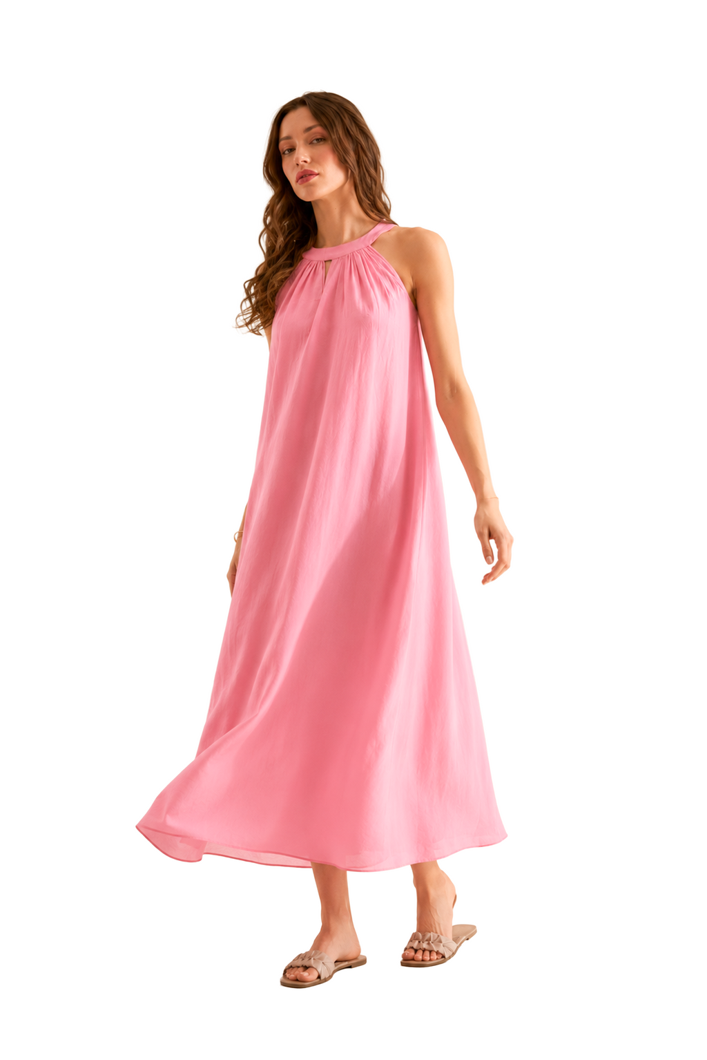 Blossom Halter Midi Dress