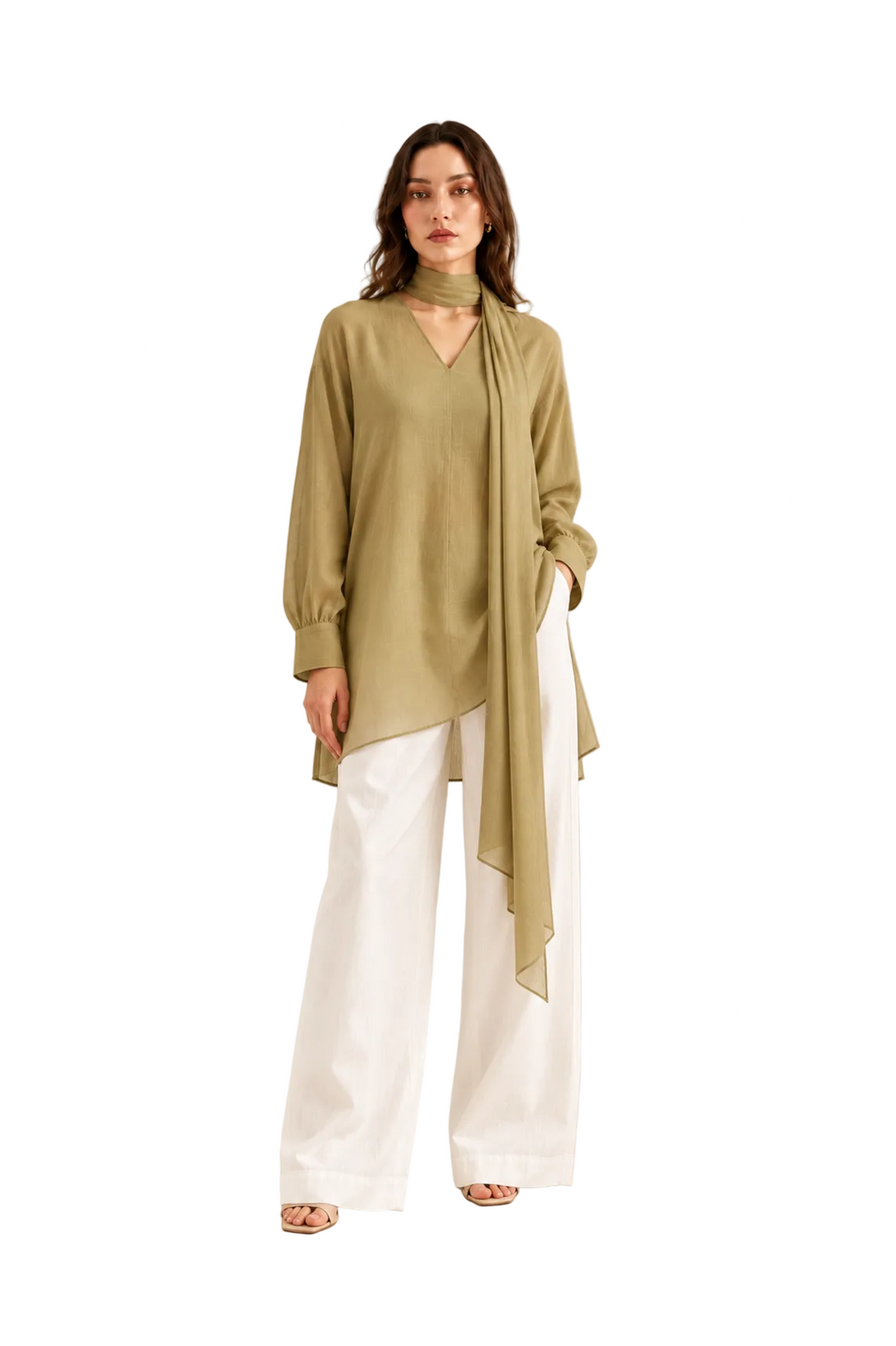 Olea Scarf Top